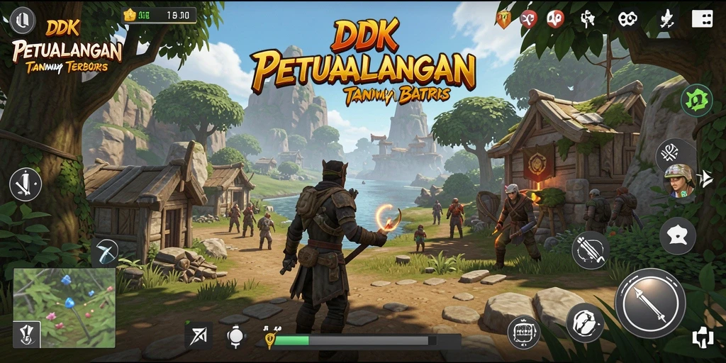 Gameplay DKK dengan dunia terbuka yang luas dan beragam.