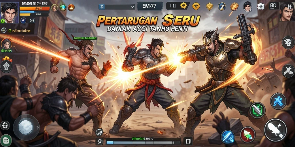 Tampilan gameplay seru di EMON777 yang penuh aksi.