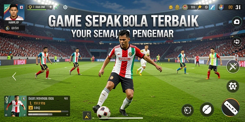Screenshot gameplay HARAPJP menampilkan pemain sedang bertanding di lapangan.