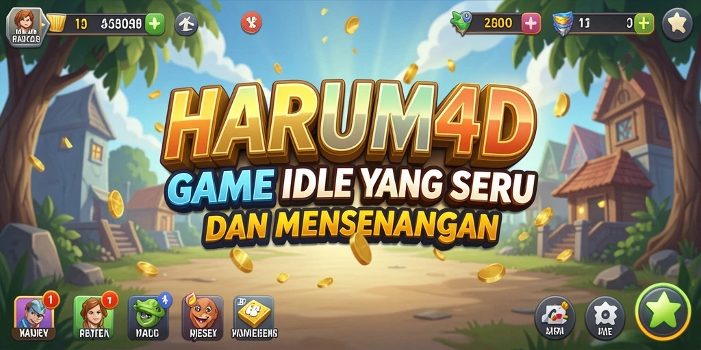 Tangkapan layar gameplay HARUM4D menampilkan keseruan dalam mengelola bisnis Idle.
