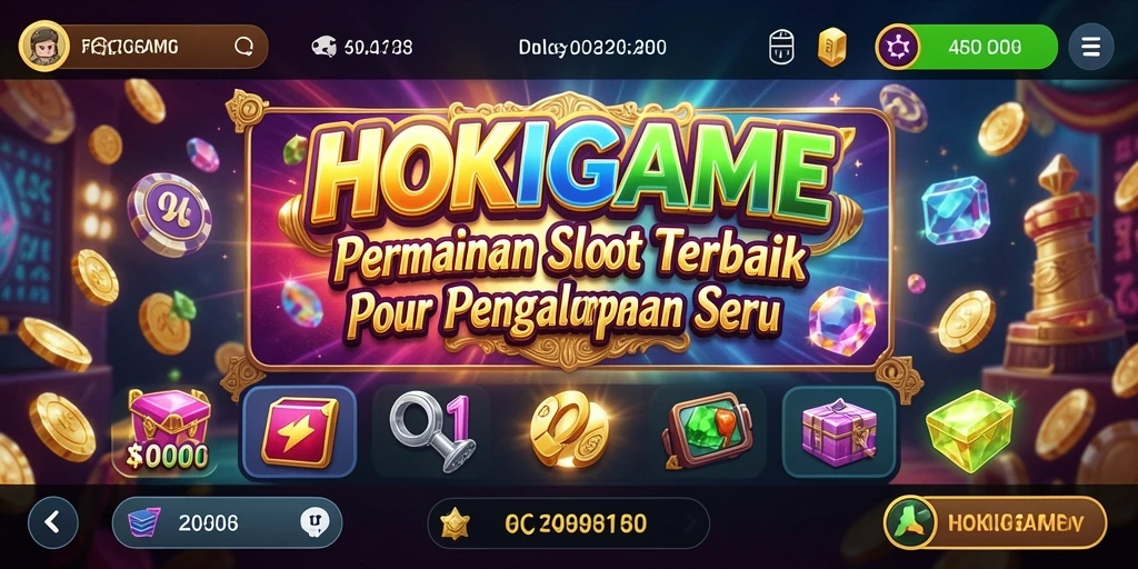 Tampilan gameplay HOKIGAME yang penuh warna dan menarik.
