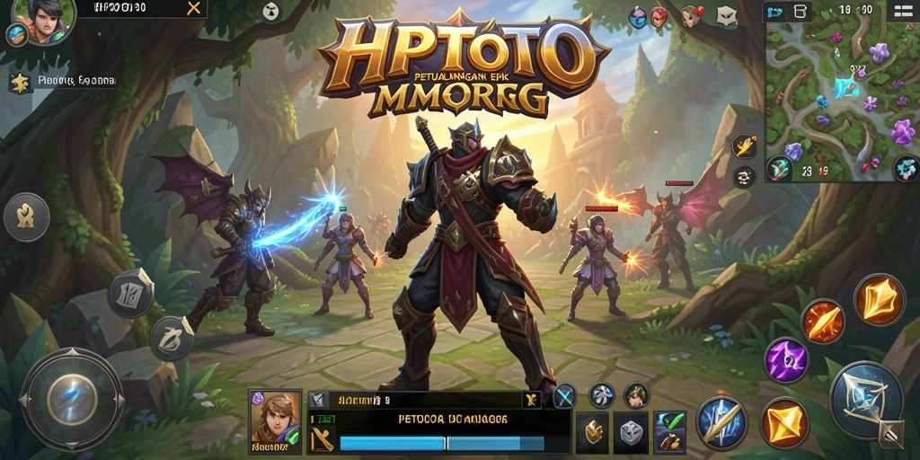 Screenshot HPTOTO menampilkan aksi seru dalam dunia MMORPG.