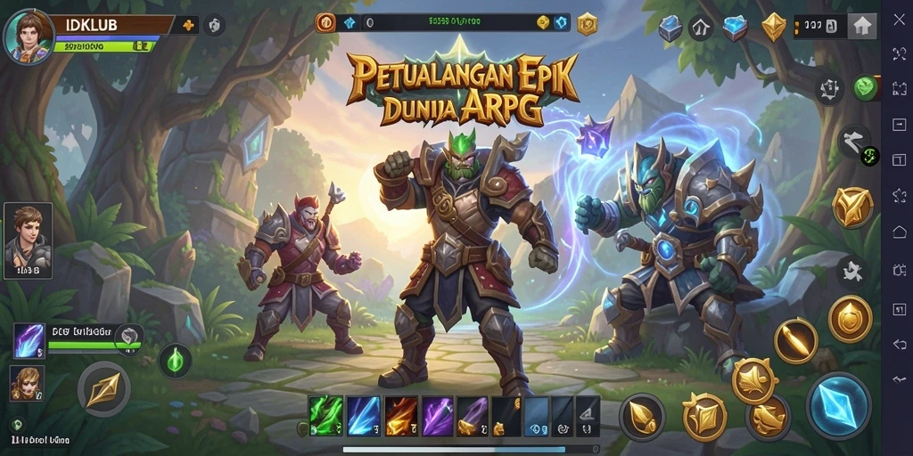Screenshot gameplay ARPG yang menarik dari IDKLUB.