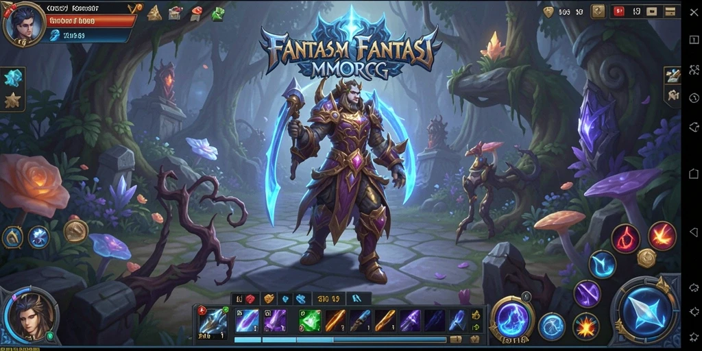 Gameplay seru dan mendebarkan dalam dunia fantasi MMORPG.