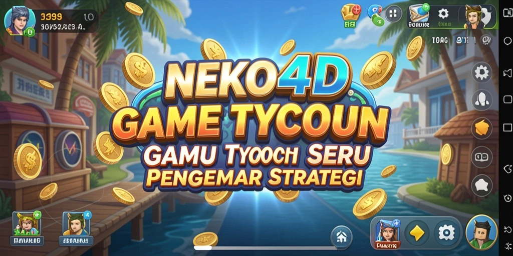 Tampilan gameplay NEKO4D yang menarik dan penuh warna dalam mode Tycoon.