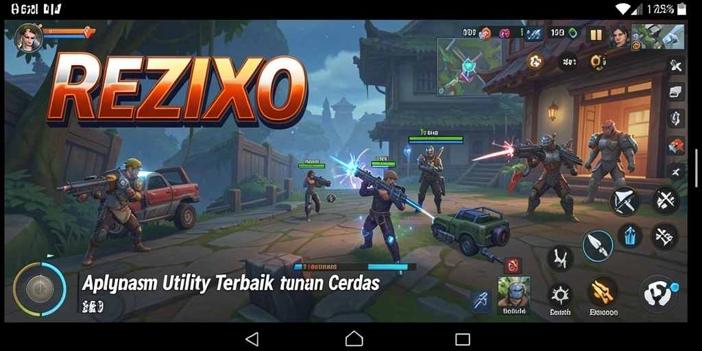 Tampilan aplikasi REZIXO yang bersih dan modern dalam penggunaan Utility.