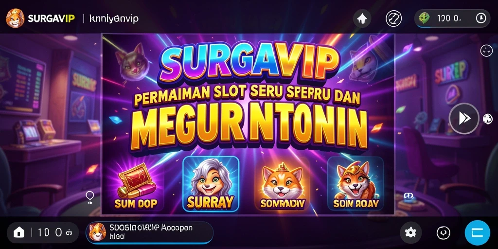 Tampilan luar biasa dari gameplay SURGAVIP yang mendebarkan.